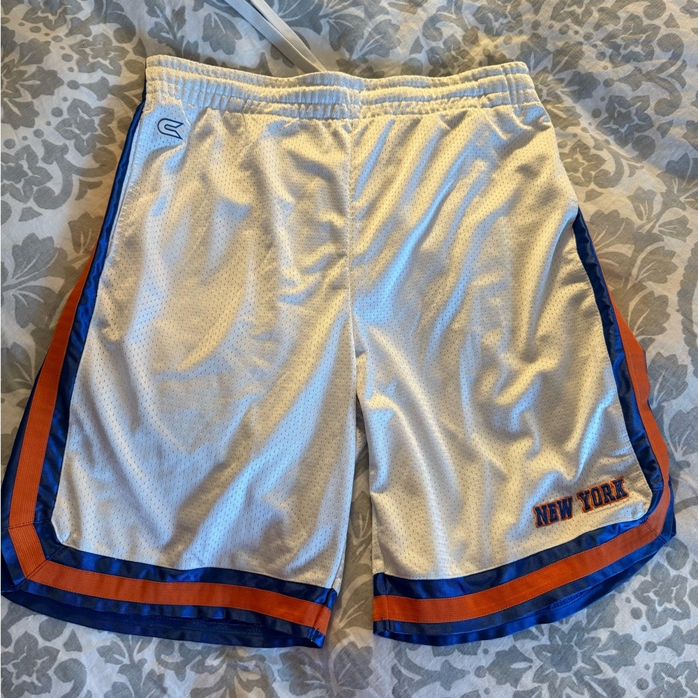 - New York Knicks - Basketball Shorts - City Series Collection - Men's-White-L
